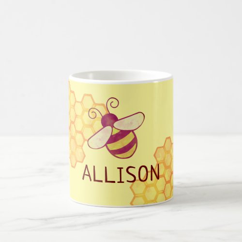 Sweet Bee Personalized Name Mug