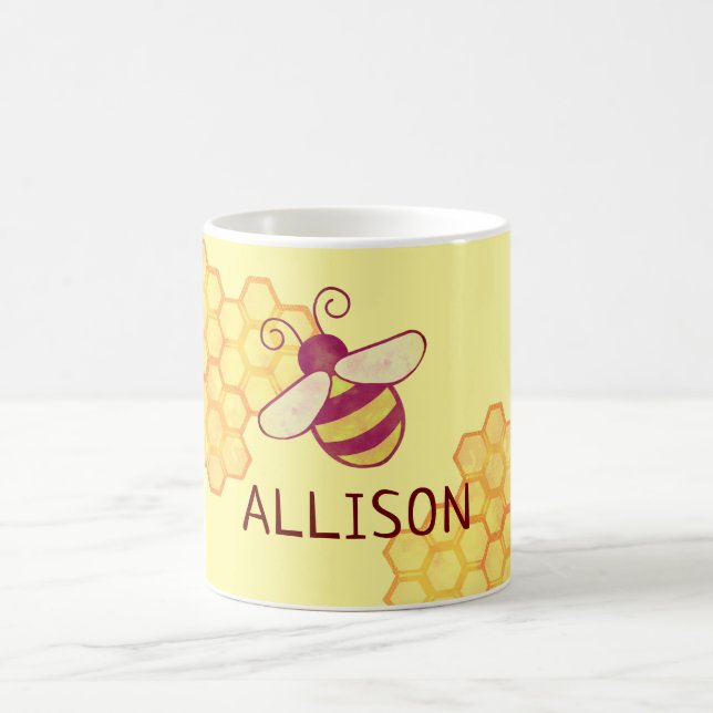 Sweet Bee Personalized Name Mug (Center)