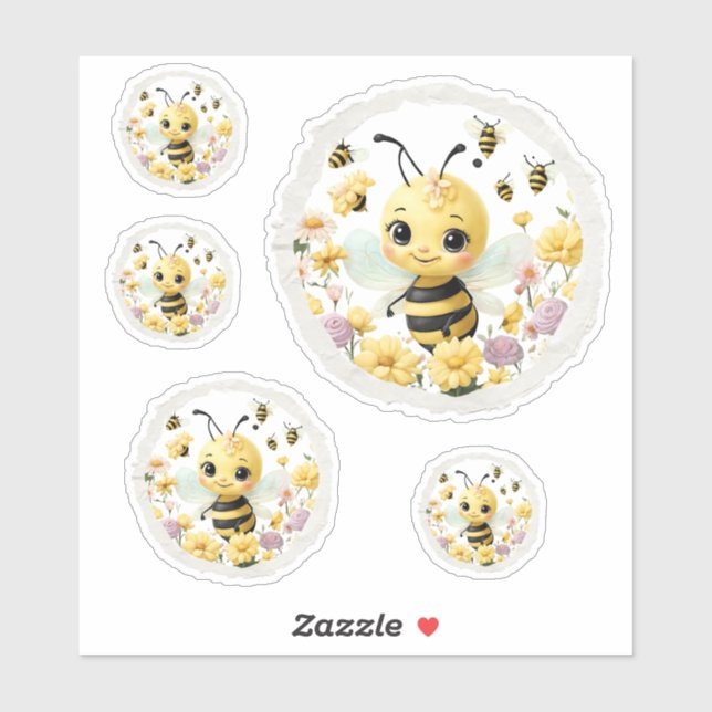 Sweet Bee Sticker (Sheet)