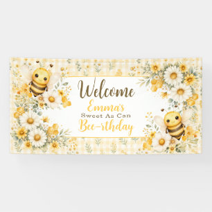 Sweet Bee Welcome Banner