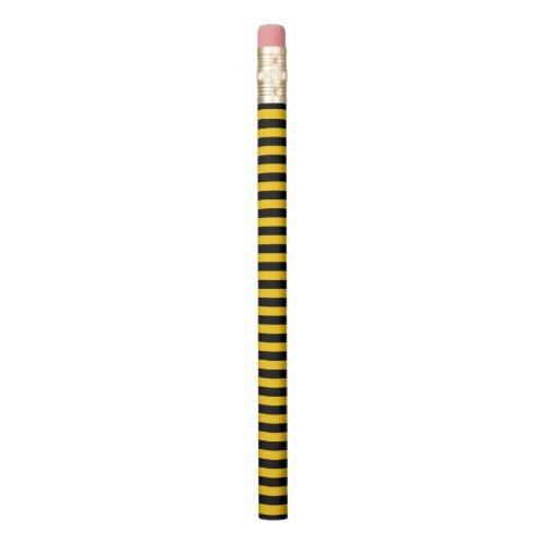Sweet Bee Yellow and Black Striped Pencil