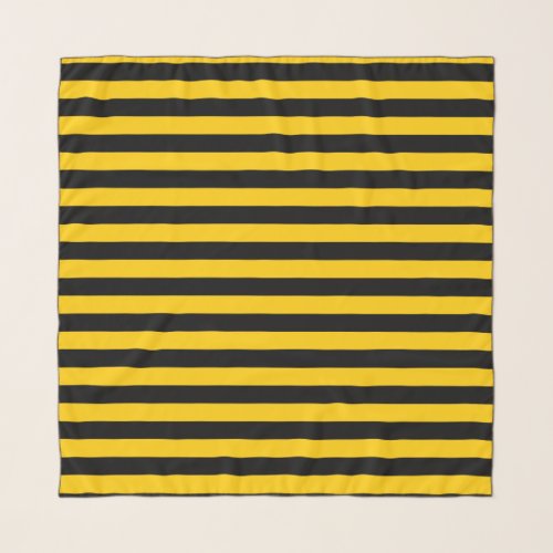 Sweet Bee Yellow and Black Striped Scarf