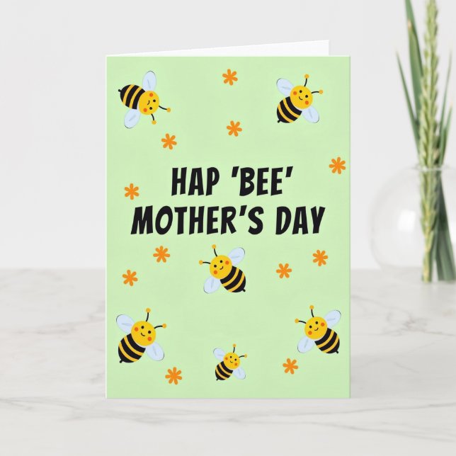 Sweet Bees Mothers Day Card (Front)