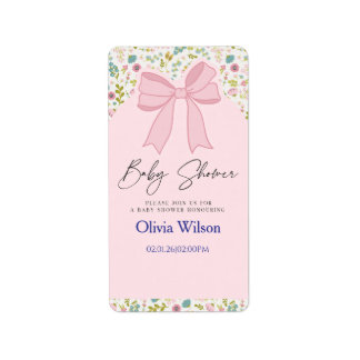 Sweet Beginnings Baby Shower Collection Label