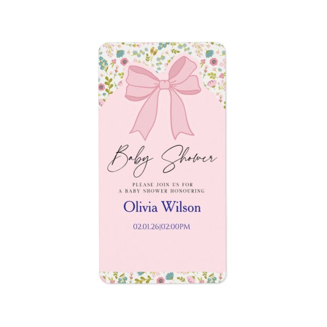 Sweet Beginnings Baby Shower Collection Label (Front)