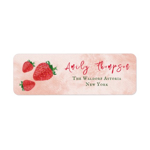 Sweet Berry Strawberry Peach Red Baby  Label