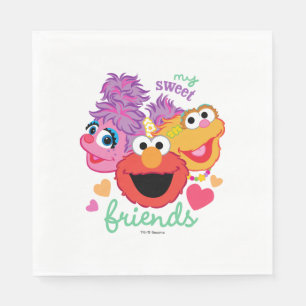 Sweet Best Friends Characters Napkins