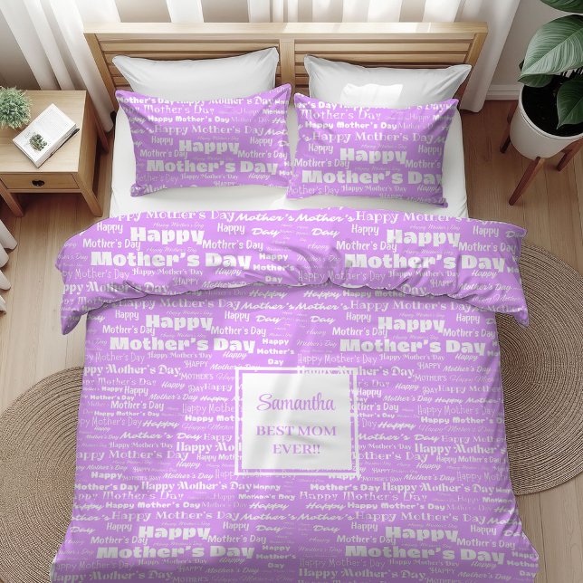 Sweet Best Gift for Mother Hand Lettering Duvet   (Sweet Best Gift for Mother Hand Lettering Duvet)