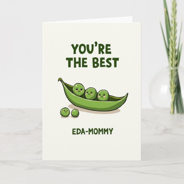 Sweet Best Mom Illustration Card (Front)