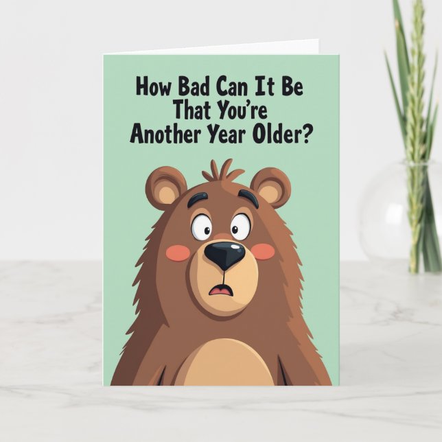 Sweet Bewildered Birthday Card (Front)