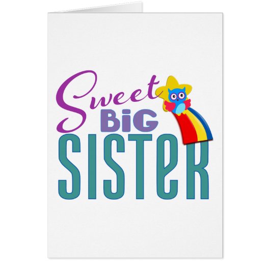 Sweet Big Sister Cards (Front)