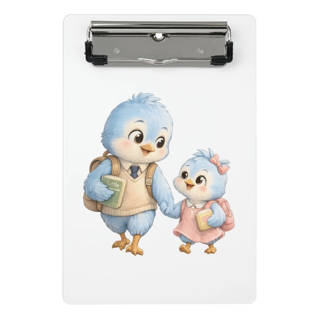 Sweet Bird Siblings Mini Clipboard (Front)
