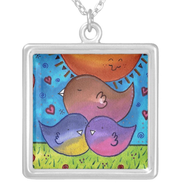 Sweet Birdies Necklace (Front)