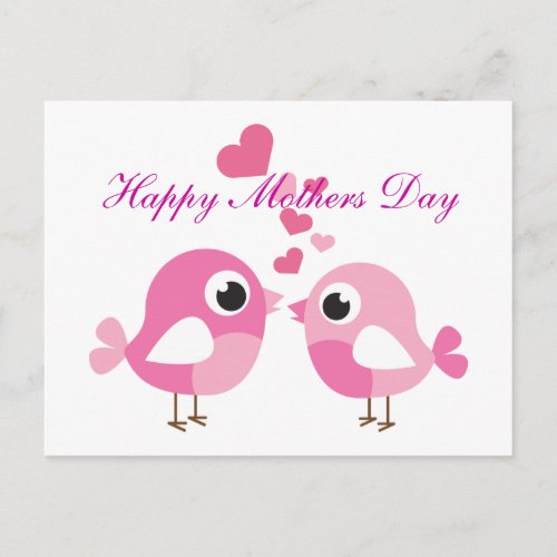 Sweet birds for mothers  Postcard