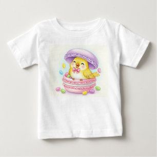 Sweet Birds. Lemon Macaron by Natasha Us Baby T-Shirt
