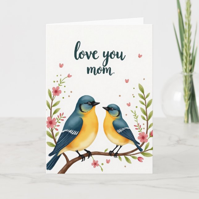 Sweet Birds Mothers Day Card (Front)