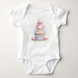 Sweet Birds. Strawberry Cupcake by Natasha Us Baby Bodysuit