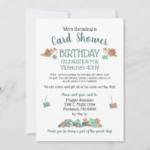 Sweet Birds Watercolor Birthday Card Shower (Front)