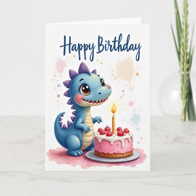 Sweet Birthday Azure Creature Card (Front)