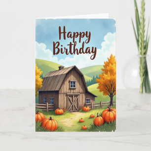 Sweet Birthday Barn Card