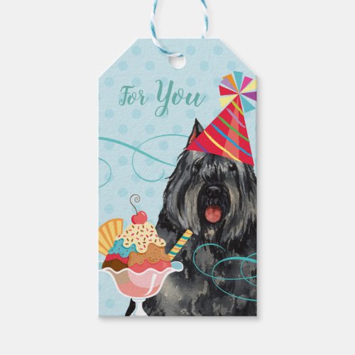 Sweet Birthday Bouvier des Flandres Gift Tags