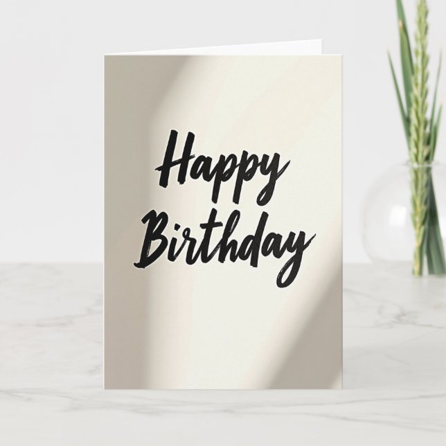 Sweet Birthday Brush Card (Front)