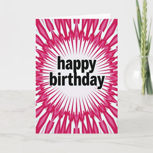 Sweet Birthday Burst Card (Front)