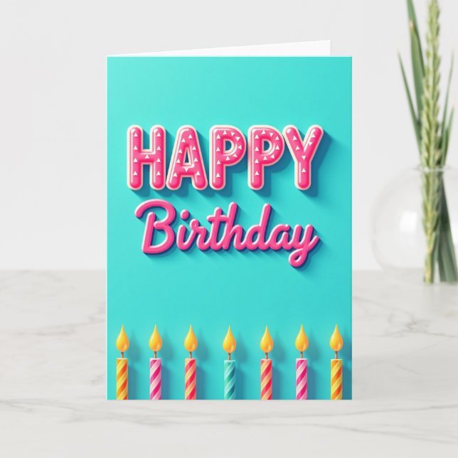 Sweet Birthday Candy Card (Front)