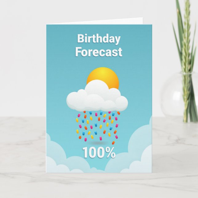 Sweet Birthday Candy Cloud Card (Front)