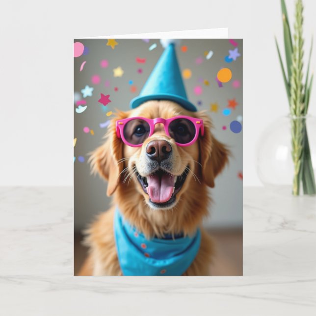 Sweet Birthday Canine Card (Front)
