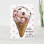 Sweet Birthday Card for Her<br><div class="desc">Have a very Sweet Birthday is the message on the inside. The card is full of "sweets" such as cupcakes and ice cream cones.</div>