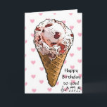 Sweet Birthday Card for Her<br><div class="desc">Have a very Sweet Birthday is the message on the inside. The card is full of "sweets" such as cupcakes and ice cream cones.</div>