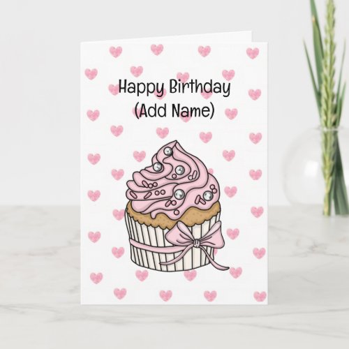 Sweet Birthday Card for Her | Birthday CupCake 
