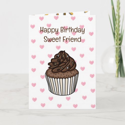 Sweet Birthday Card for Her | Birthday CupCake 
