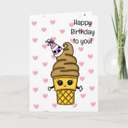 Sweet Birthday Card for Her | Ice Cream Cone