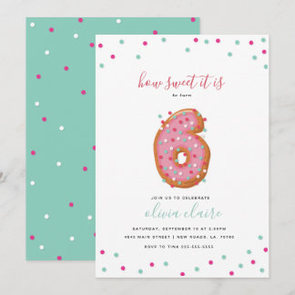 Sweet Birthday Celebration | Six Invitation