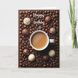 Sweet Birthday Coffee Bean Card