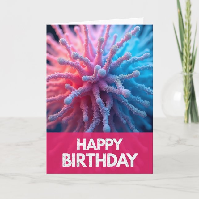Sweet Birthday Coral Card (Front)