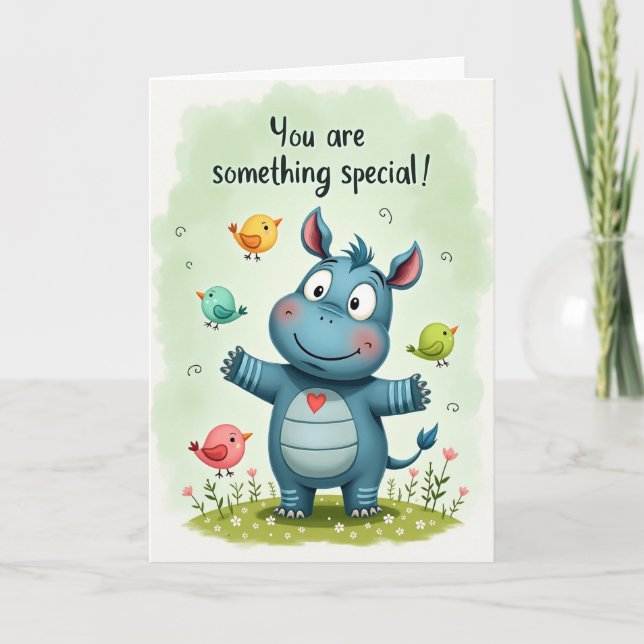 Sweet Birthday Creature Art Card (Front)