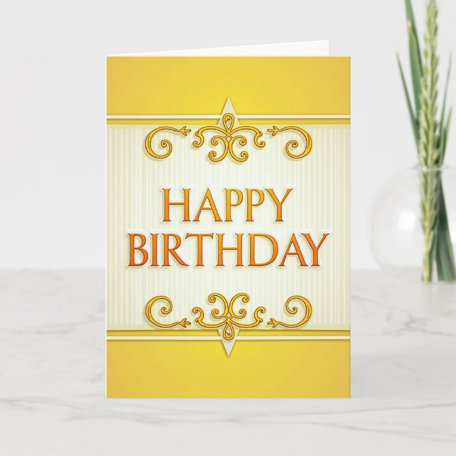 Sweet Birthday Crest Card (Front)