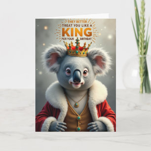 Sweet Birthday Crowned Marsupial Card