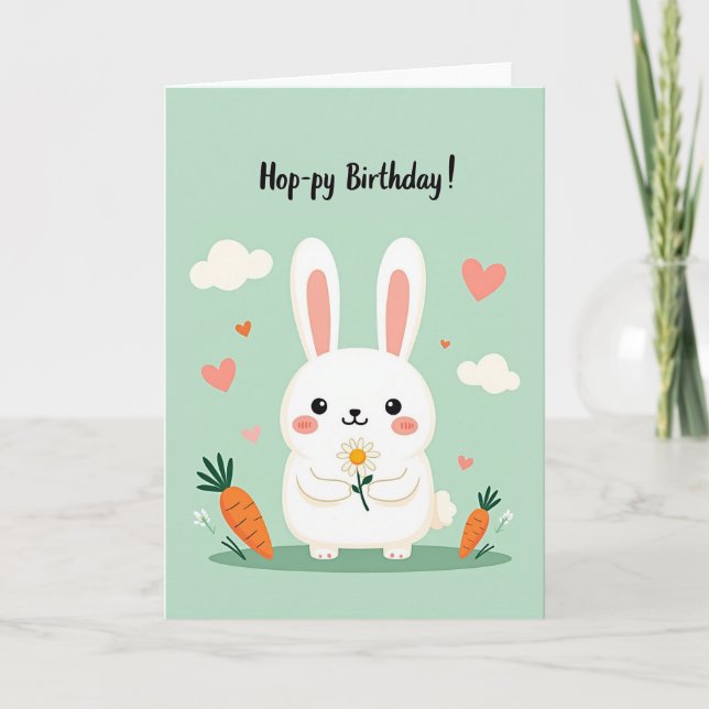 Sweet Birthday Daisy Card (Front)