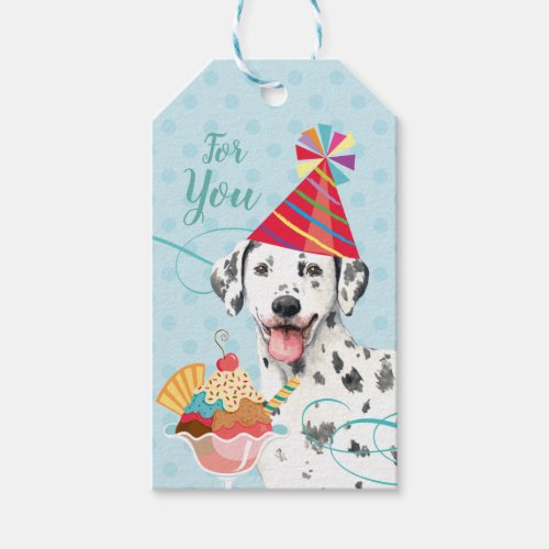 Sweet Birthday Dalmatian Gift Tags