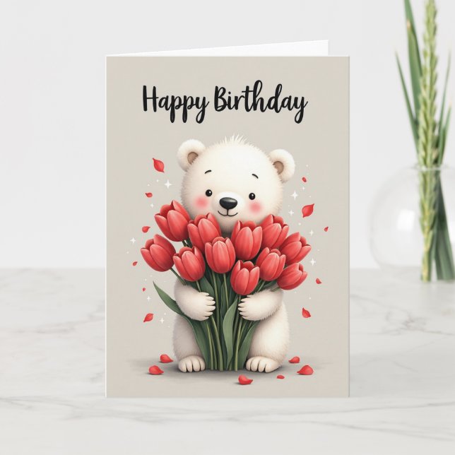 Sweet Birthday Fluffy Card (Front)