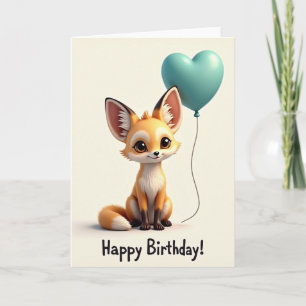 Sweet Birthday Fox Creature Card