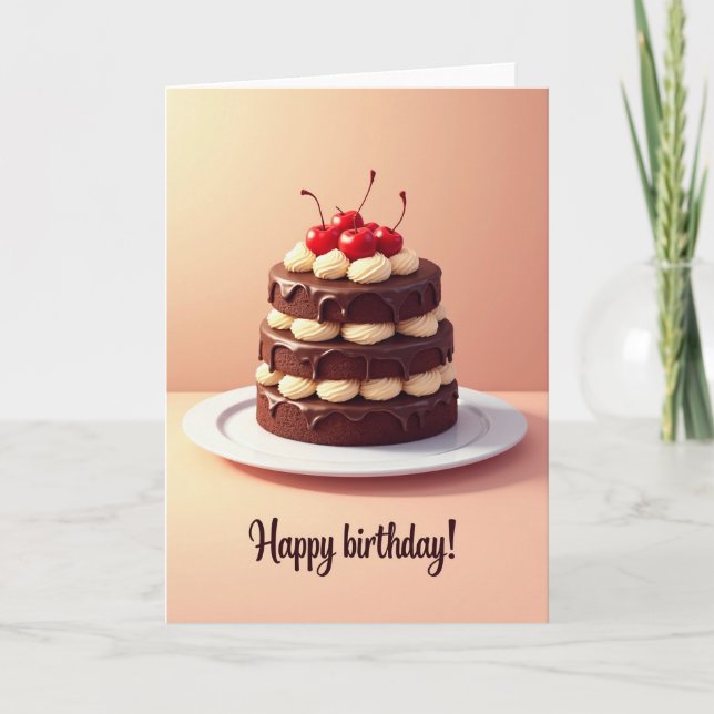 Sweet Birthday Ganache Card (Front)
