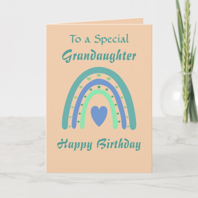 Sweet Birthday Girl Grandaughter Card (Front)