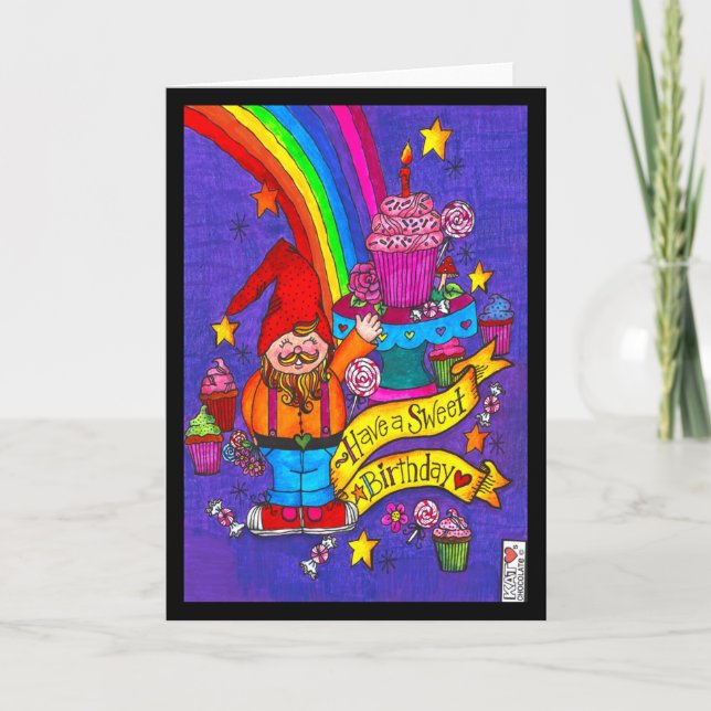 Sweet Birthday Gnomie Card (Front)