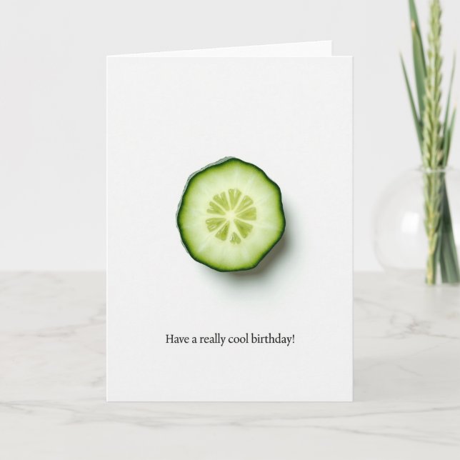 Sweet Birthday Green Slice Card (Front)