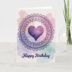 Sweet Birthday Heart Card